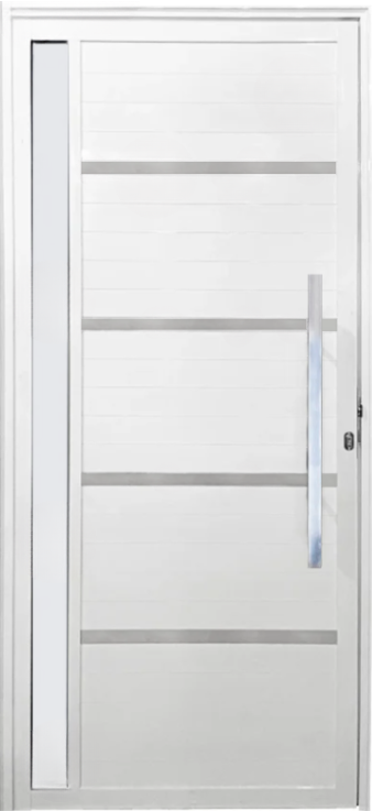 PORTA DE ENTRADA EM ALUMÍNIO