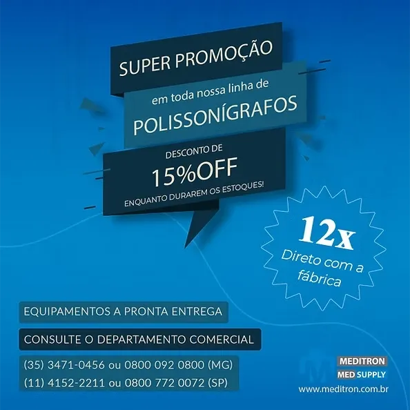 Super promoção em toda nossa linha de Polissonígrafos.