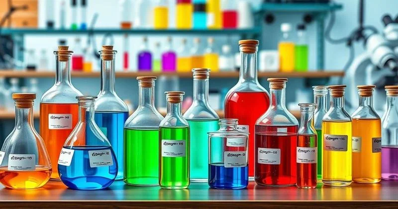 Produtos químicos para laboratório