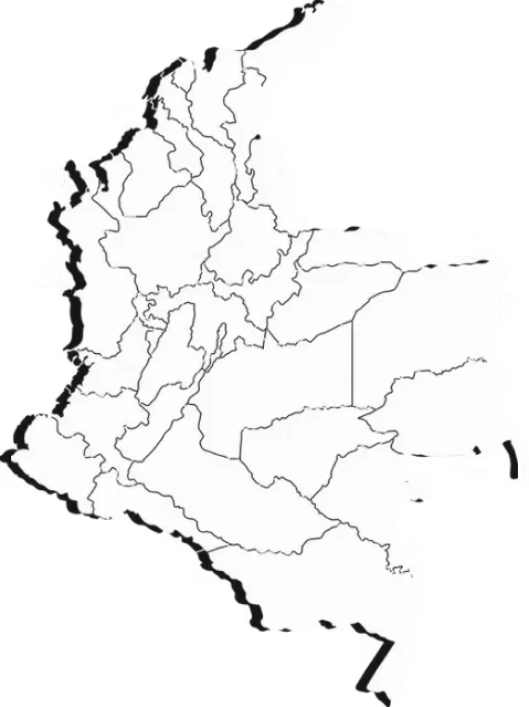 Mapa da Colômbia